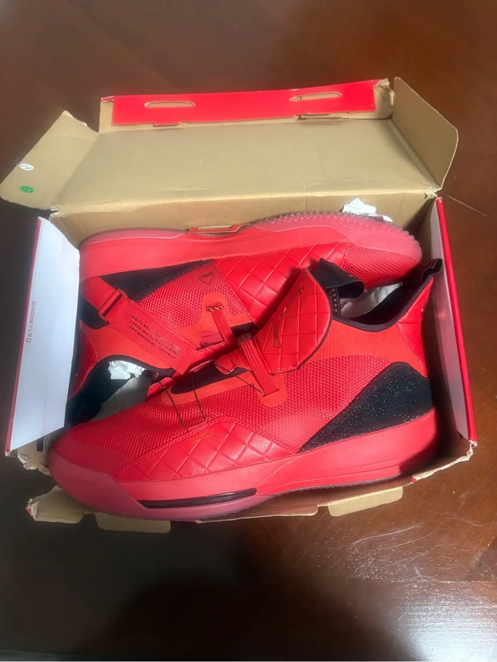Jordan Men's Red and Black Low-Top Sneakers